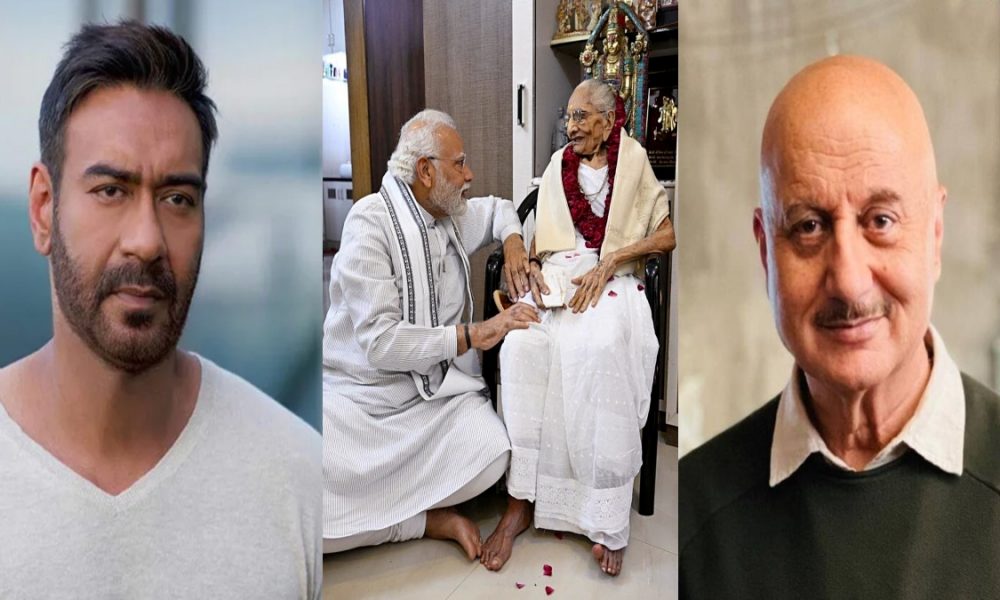 Ajay Devgn to Anupam Kher, Bollywood celebs mourn demise of PM Modi’s mother
