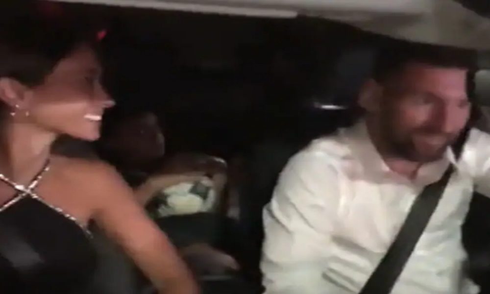 Lionel Messi’s car surrounded by fans on his way to niece’s birthday (VIDEO)