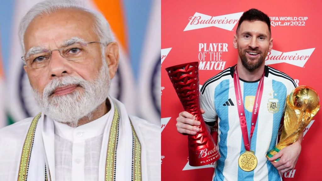 modi congratulates messi