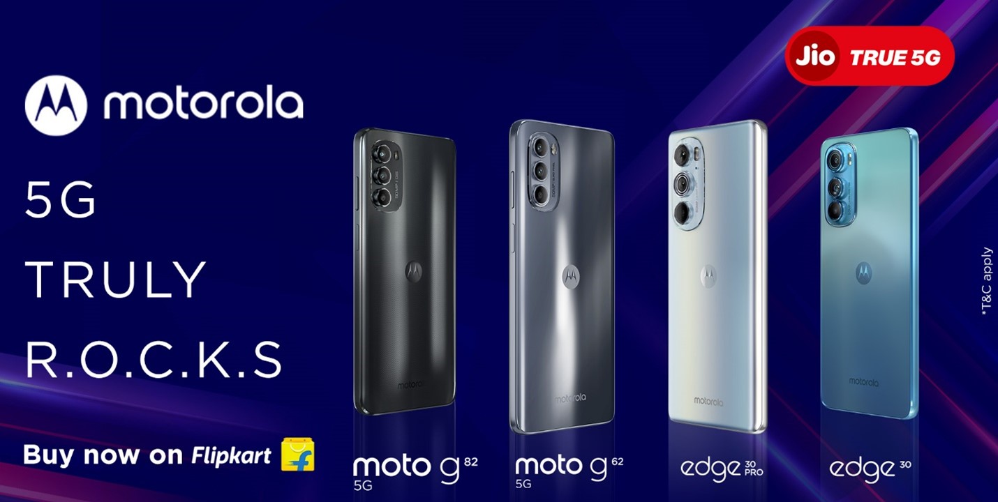 Motorola partners with Reliance Jio to enable True5G across its extensive 5G smartphone portfolio in India