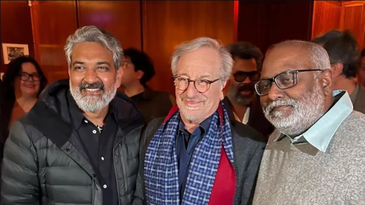 RRR director SS Rajamouli meets his ‘God’ Steven Spielberg (PICs)