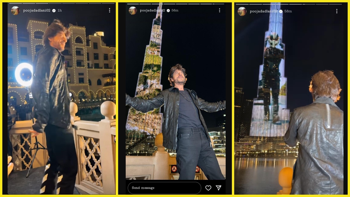 Shahrukh Khan’s Pathaan trailer plays on Burj Khalifa; Actor opens his arms to his signature pose for fans (VIDEO)