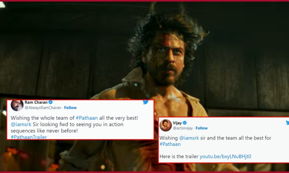 SRK’s Pathaan Trailer Released: From Ram Charan to Vijay and several others reacted, Twitterati call it “BLOCKBUSTER