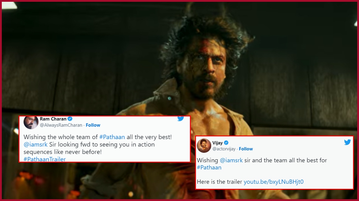 SRK’s Pathaan Trailer Released: From Ram Charan to Vijay and several others reacted, Twitterati call it “BLOCKBUSTER