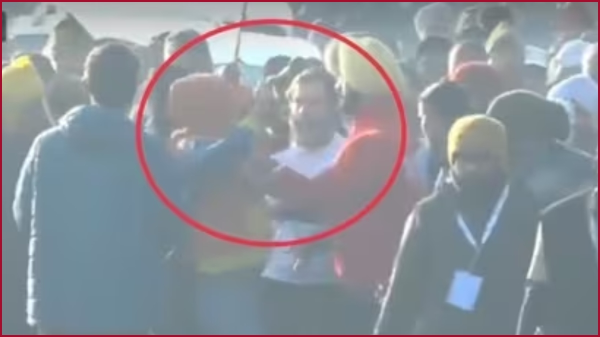 Rahul Gandhi’s security breached in Punjab, Man in orange jacket seen trying to hug Cong leader (VIDEO)