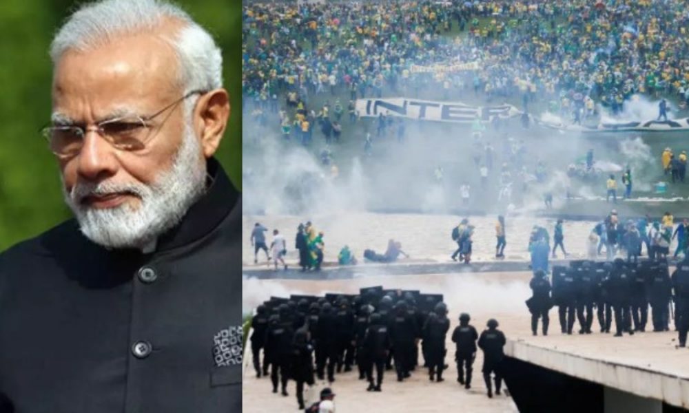 PM Modi ‘deeply concerned’ over rioting, vandalism in Brasilia
