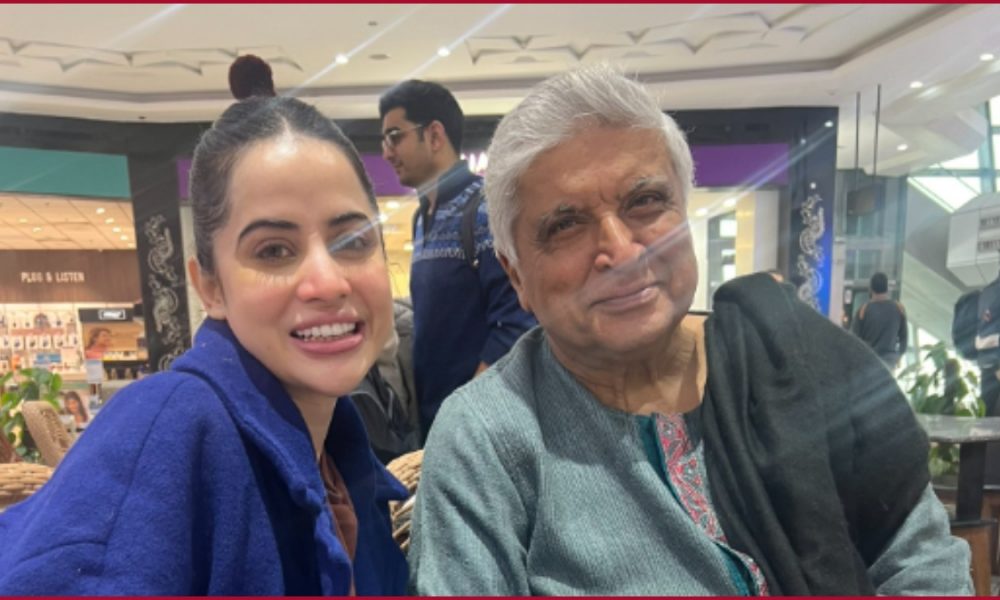 Urfi Javed bumps into Javed Akhtar, jokes ‘finally met my grandfather’