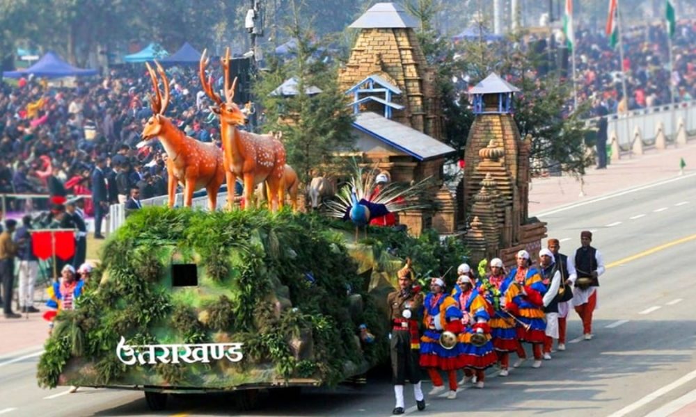 Uttarakhand’s tableau wins first prize in 74th Republic Day parade