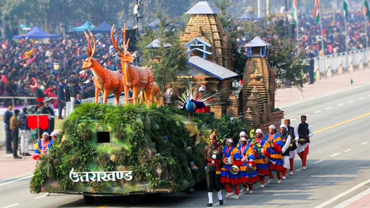Uttarakhand’s tableau wins first prize in 74th Republic Day parade