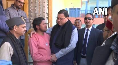 Uttarakhand: CM Dhami arrives in Joshimath to inspect ‘sinking’ town, meet families