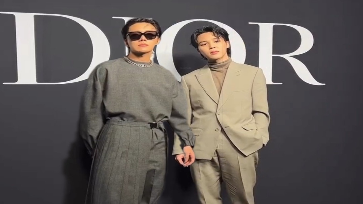 BTS's Jimin And J-Hope Gain Attention For Their Interactions After Shocking  ARMYs By Attending DIOR's Paris Fashion Show Together - Koreaboo