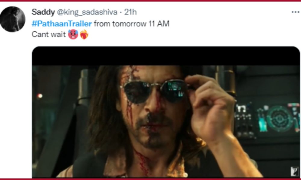 #PathaanTrailer trends ahead of the release, SRK fans share excitement, says “Can’t wait”