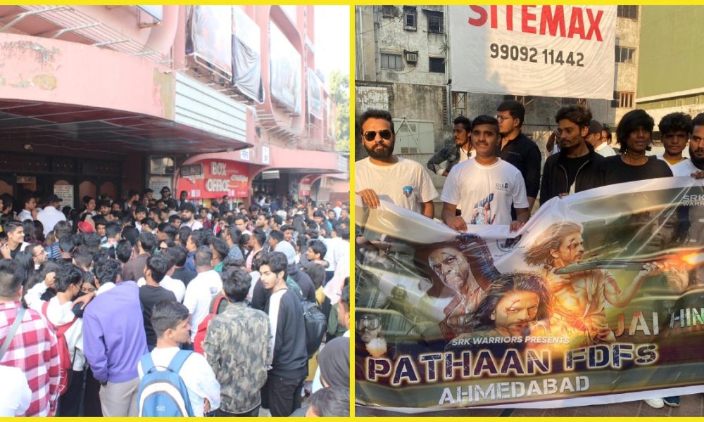 As SRK returns to screen, ‘Pathaan’ mania grips fans; celebrate with cake, posters & T-shirts