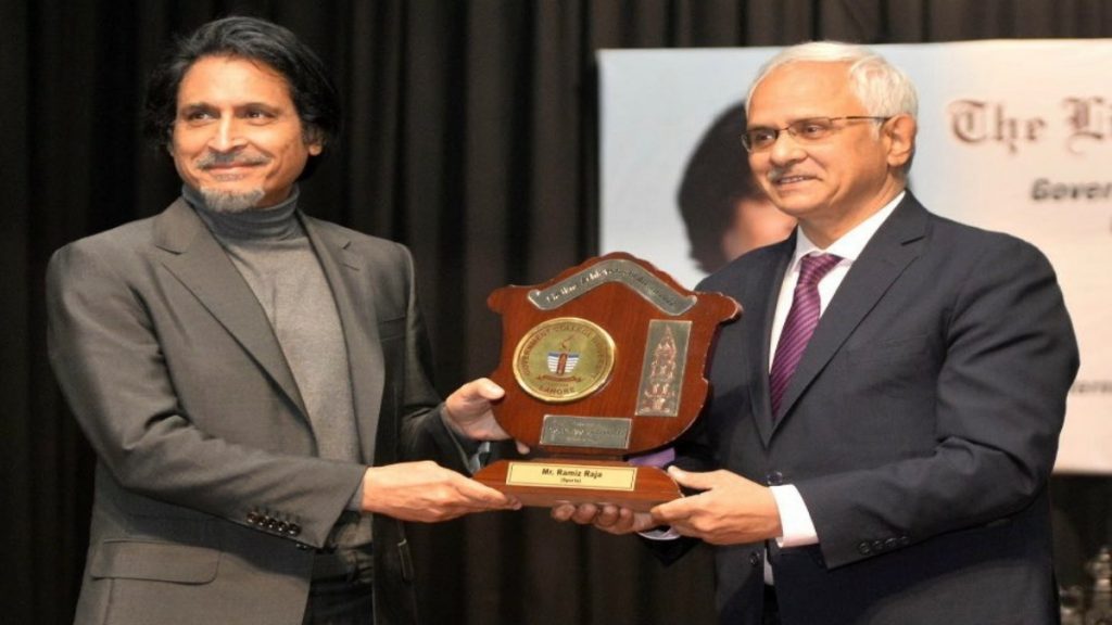 ramiz raja GCU award