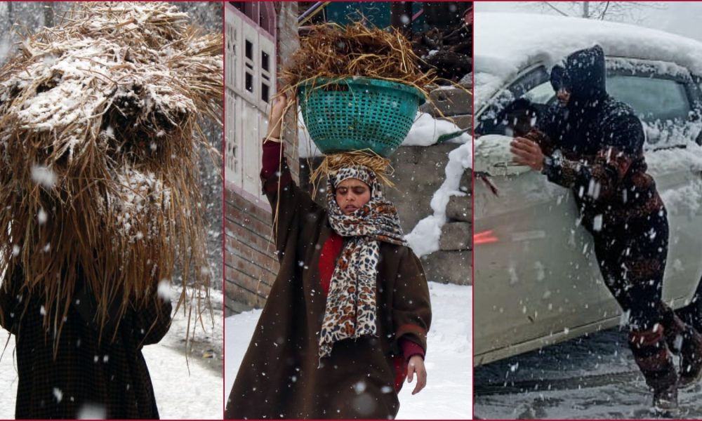 Snowfall in Jammu and Kashmir: From bringing normal life to standstill to blocked highway (Pics/Videos)