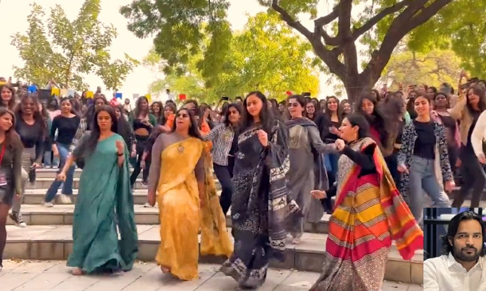 Pathaan fever is on! DU professors groove to ‘Jhoome Jo Pathaan’ in sarees, netizens react to cheerleader-SRK