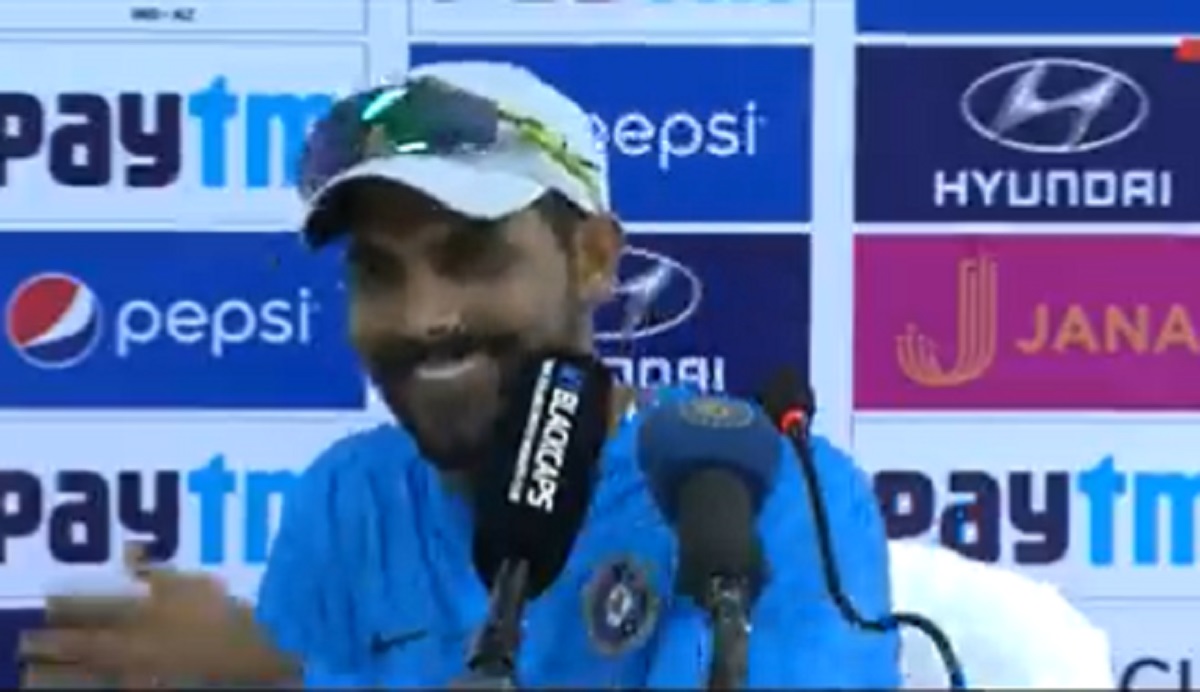 When Jadeja almost used cuss word at press conference, scribes broke into laughter (VIDEO)