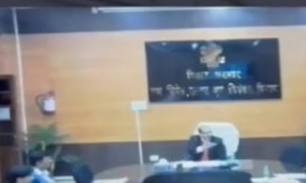 Caught on Cam: Bihar’s top bureaucrat abuses junior officers at meeting, VIDEO is viral