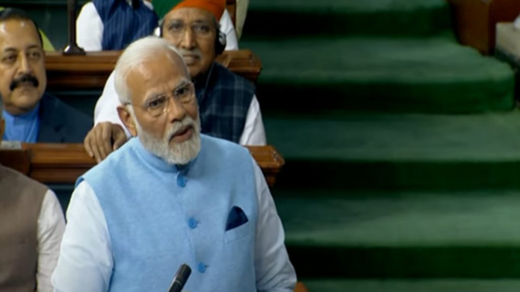 modi in lok sabha