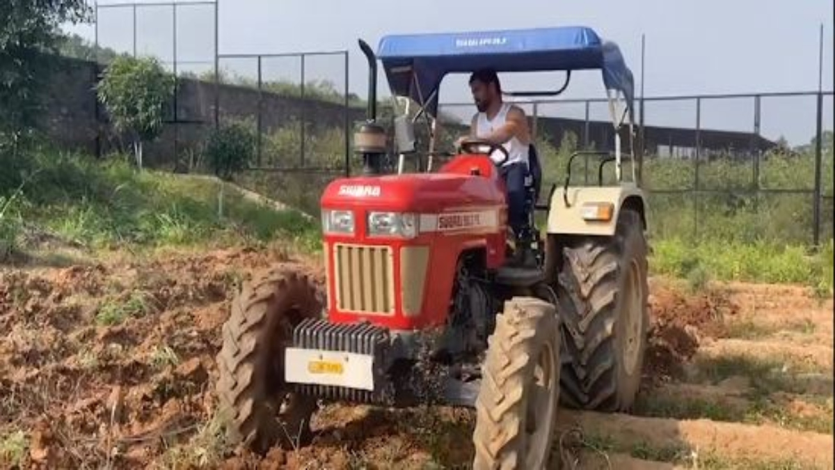 MS Dhoni back on Instagram! Shares video of him driving tractor on farm (WATCH)