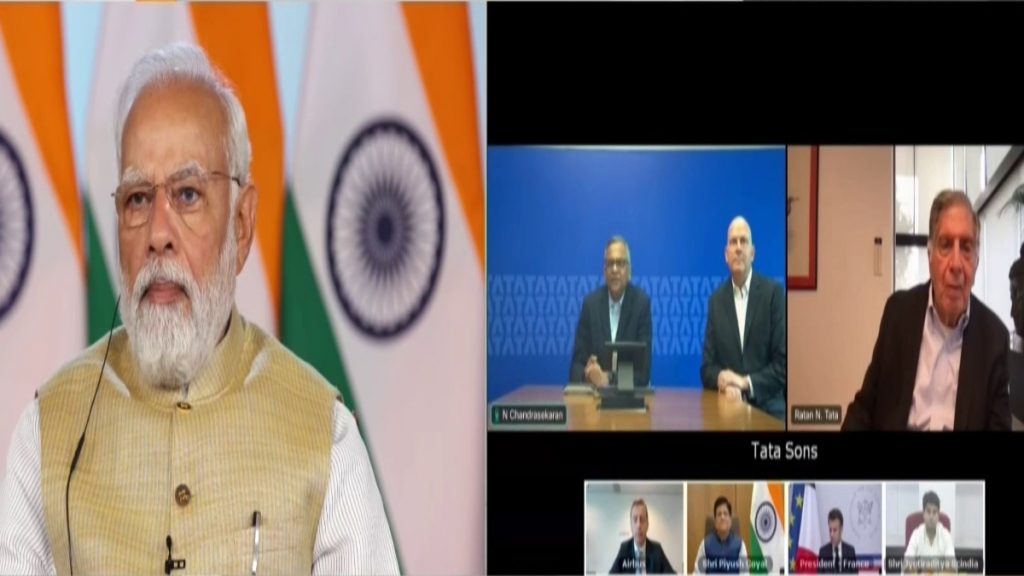 pm modi at air india airbus event