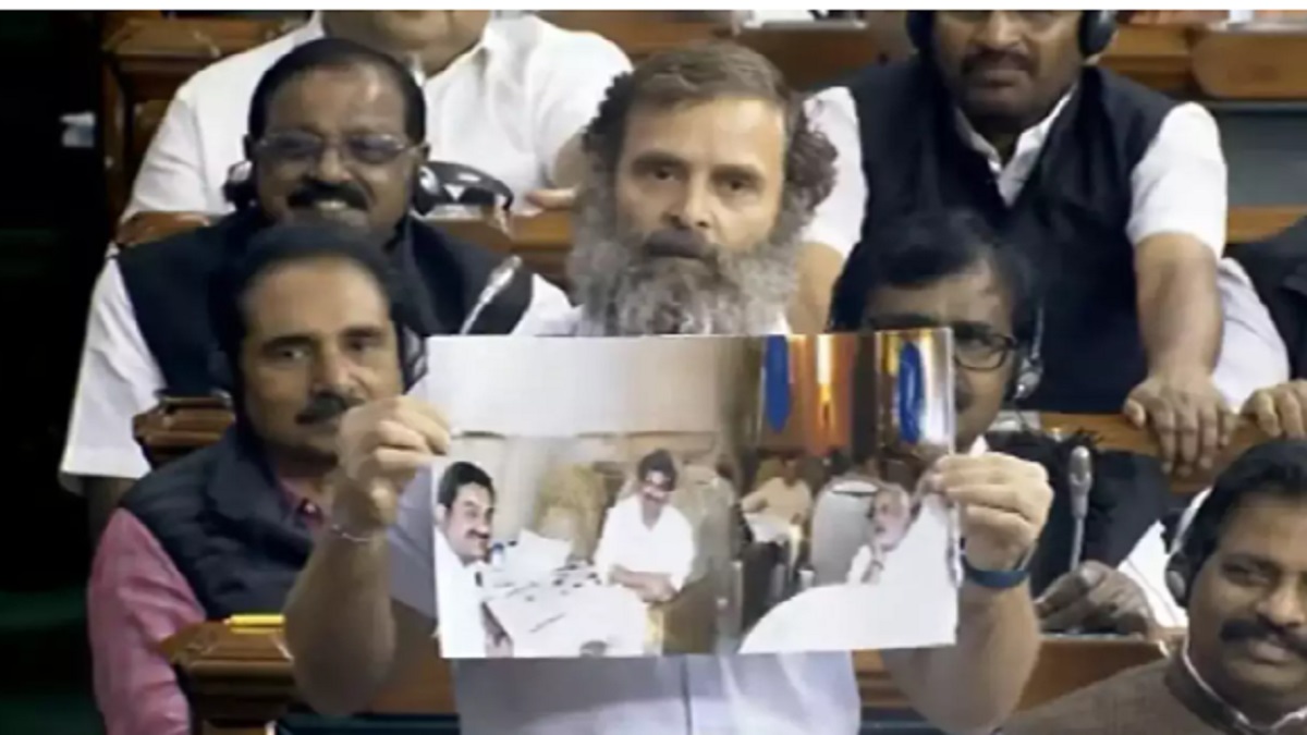 When LS Speaker pulled up Rahul Gandhi for waving ‘Modi-Adani photo’ in house (VIDEO)