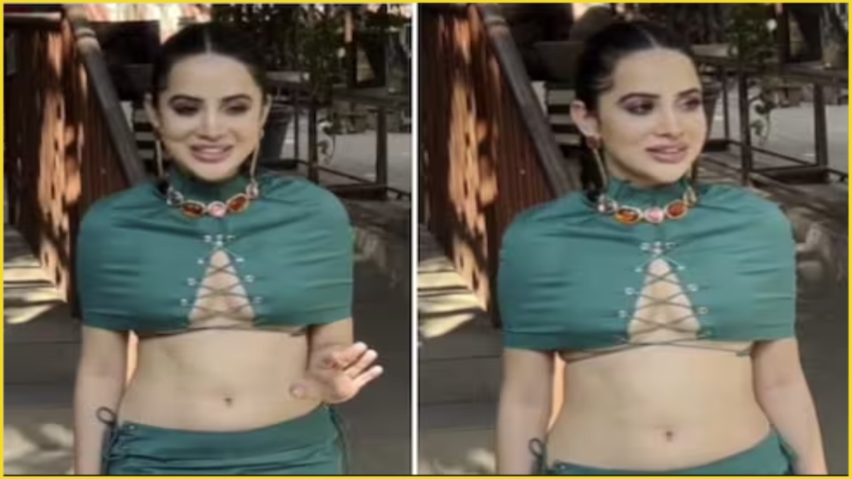 Uorfi Javed spotted in green ‘Sheila ki Jawani’ outfit, says “not interested in Lock Upp 2”