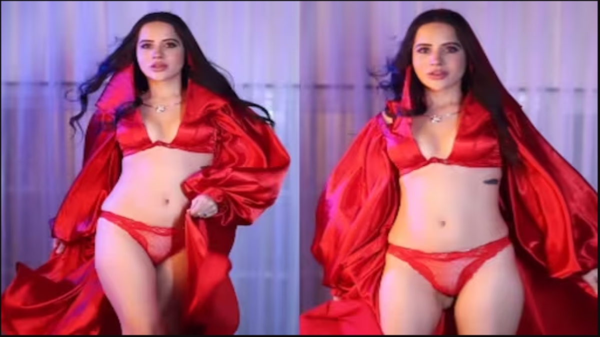 Uorfi Javed’s red hood sassy Valentine’s Day look sets internet on fire (VIDEO)