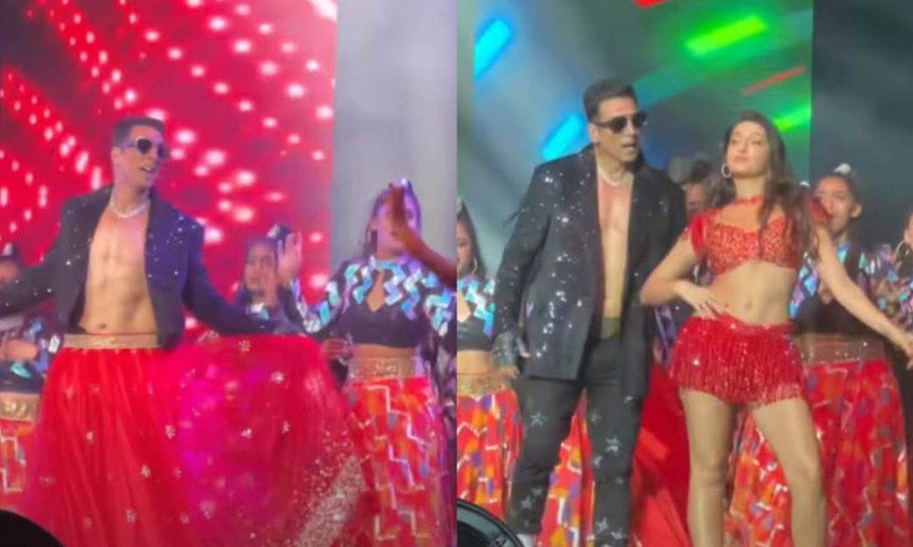 Akshay Kumar and Nora Fatehi trolled for copying hook step of “Oo Antava” (VIDEO)