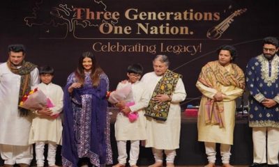 abhishek attends sarod concert