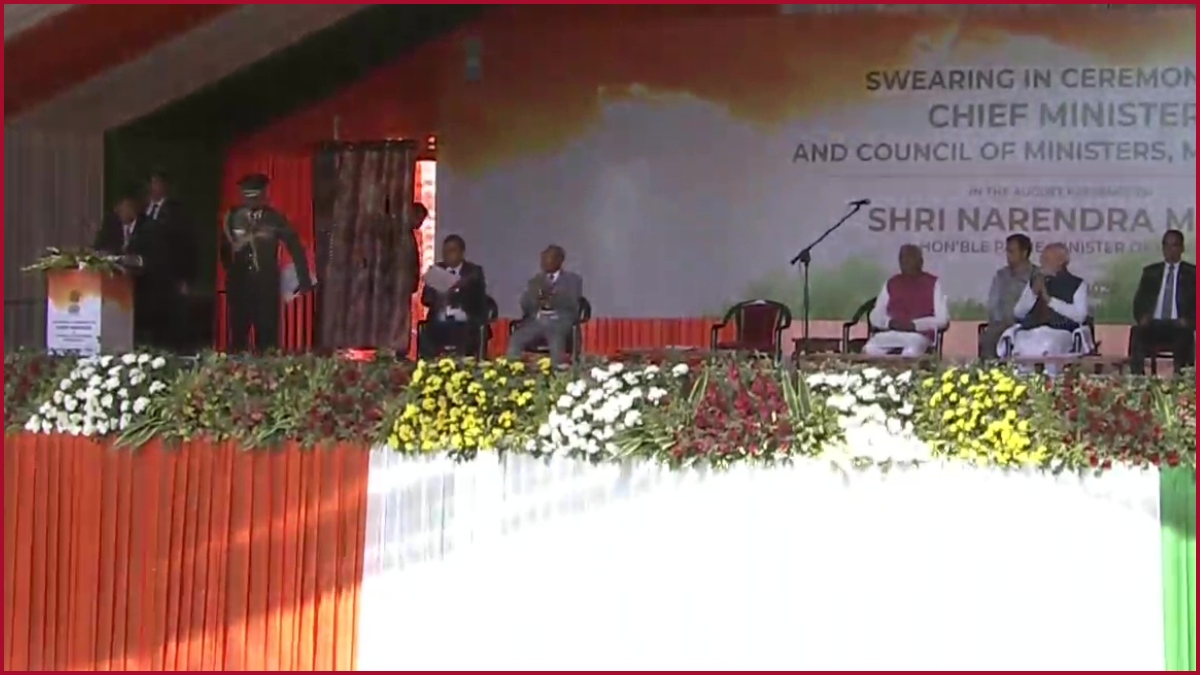 Conrad Sangma takes oath as the Chief Minister of Meghalaya, PM Modi present (video)