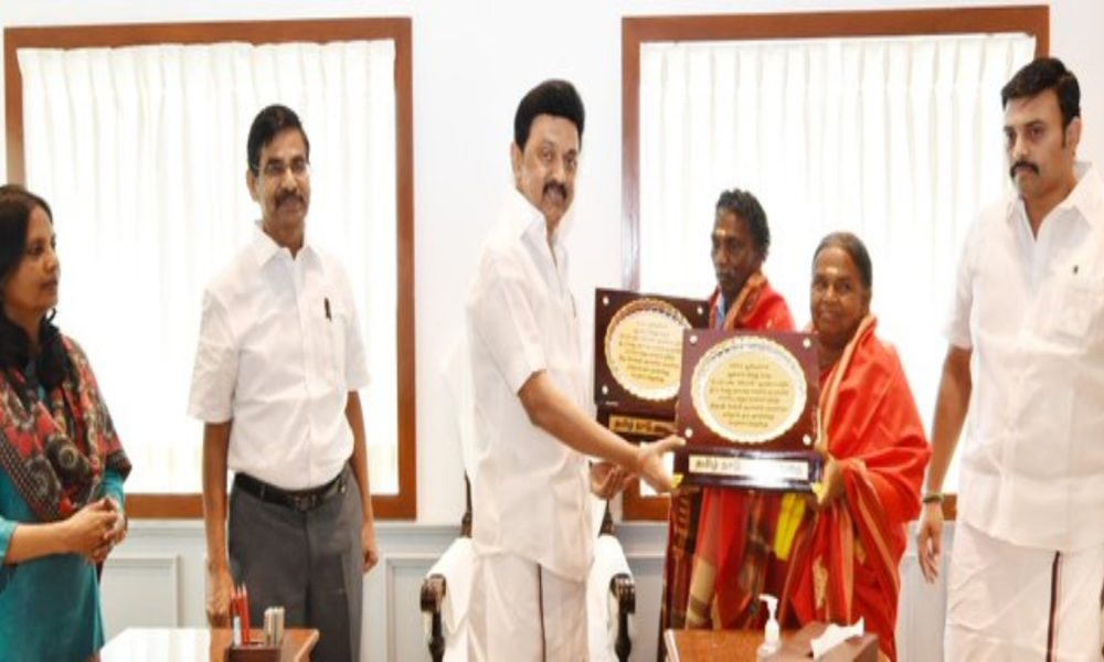 Away from Oscars, CM Stalin felicitates the real Elephant Whisperers Bomman, Bellie with Rs 1 lakh