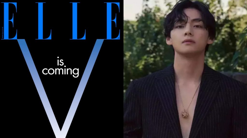 BTS' V is a global 'Celine Boy' on the cover of Elle Korea