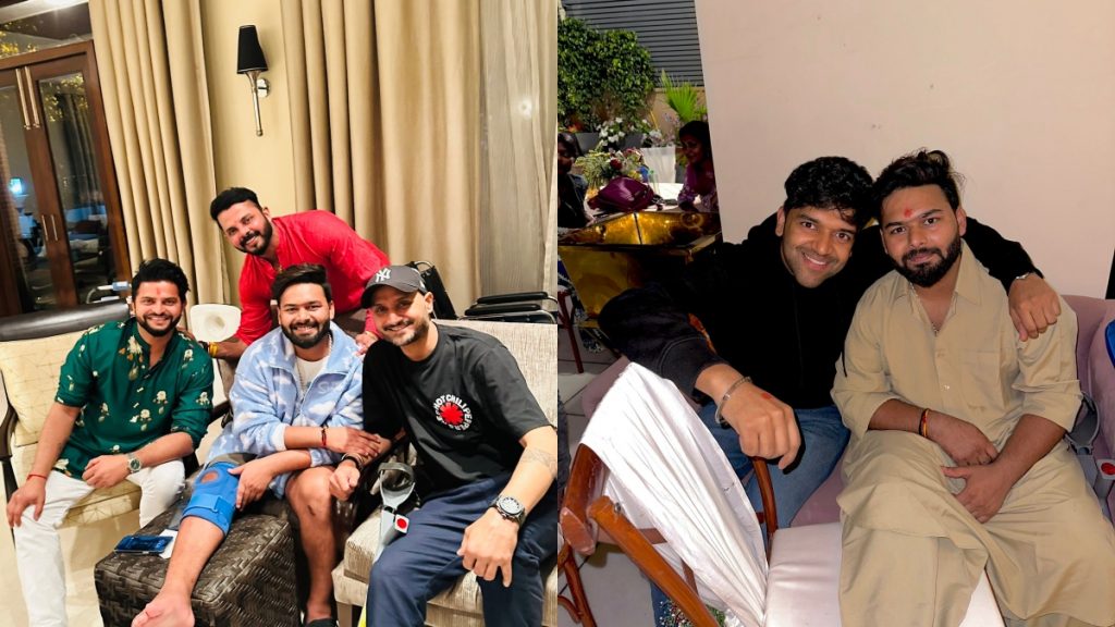 guru randhanwa and cricketers meet pant