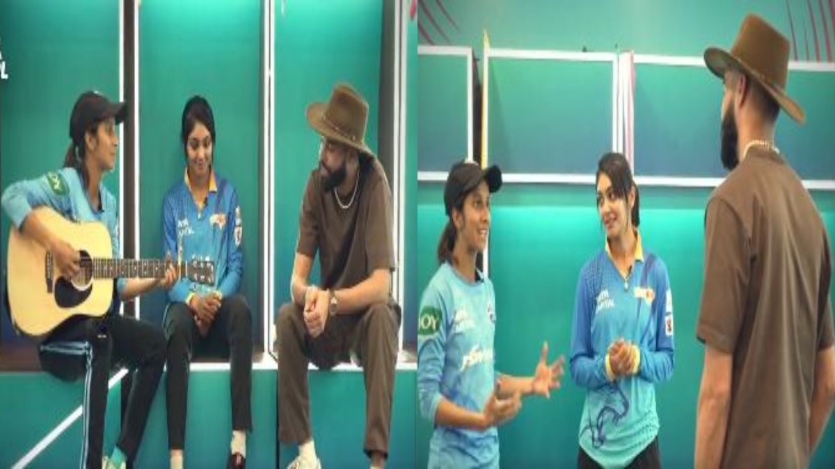 WPL 2023: Jemimah Rodrigues, Harleen Deol jam along with AP Dhillon ahead of opening ceremony (WATCH)