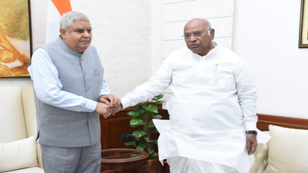 kharge and dhankhar