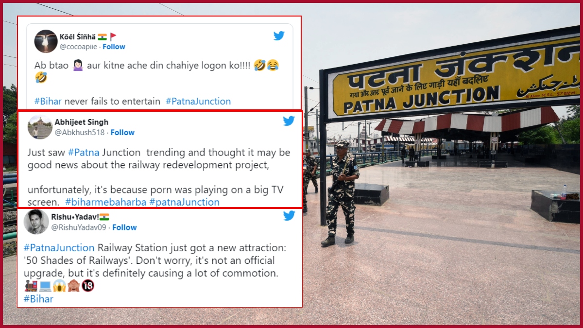 Patna Xx Video Com - Porn video played at Patna Railway Station: Twitterati says \