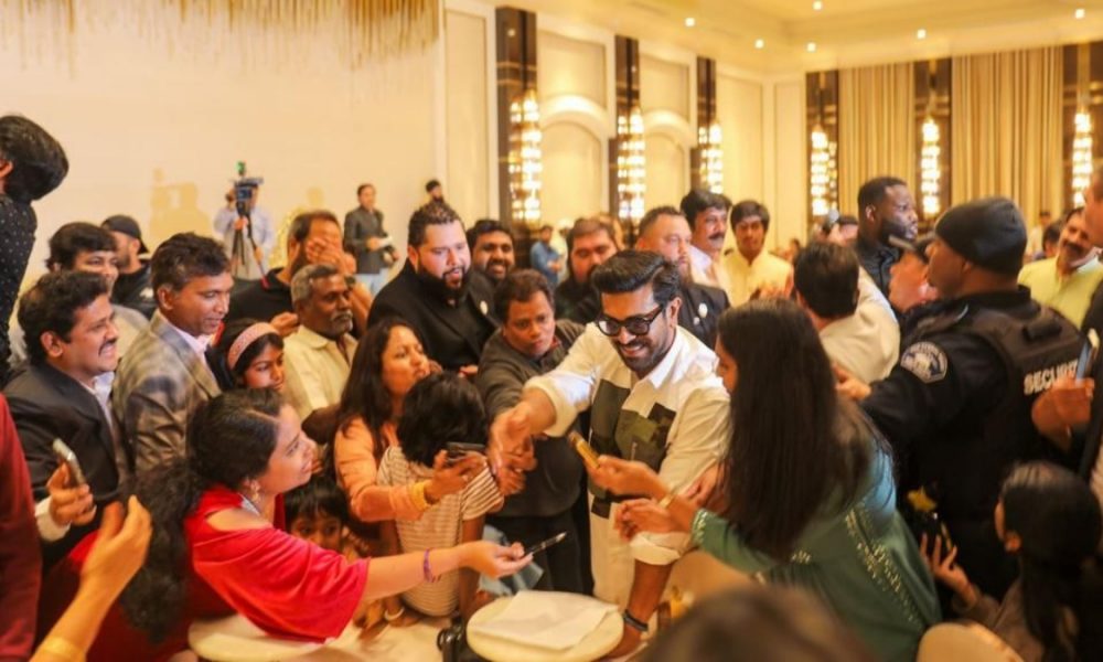 Ahead of Oscars, fans host special event for meeting their megastar Ram Charan; See pics