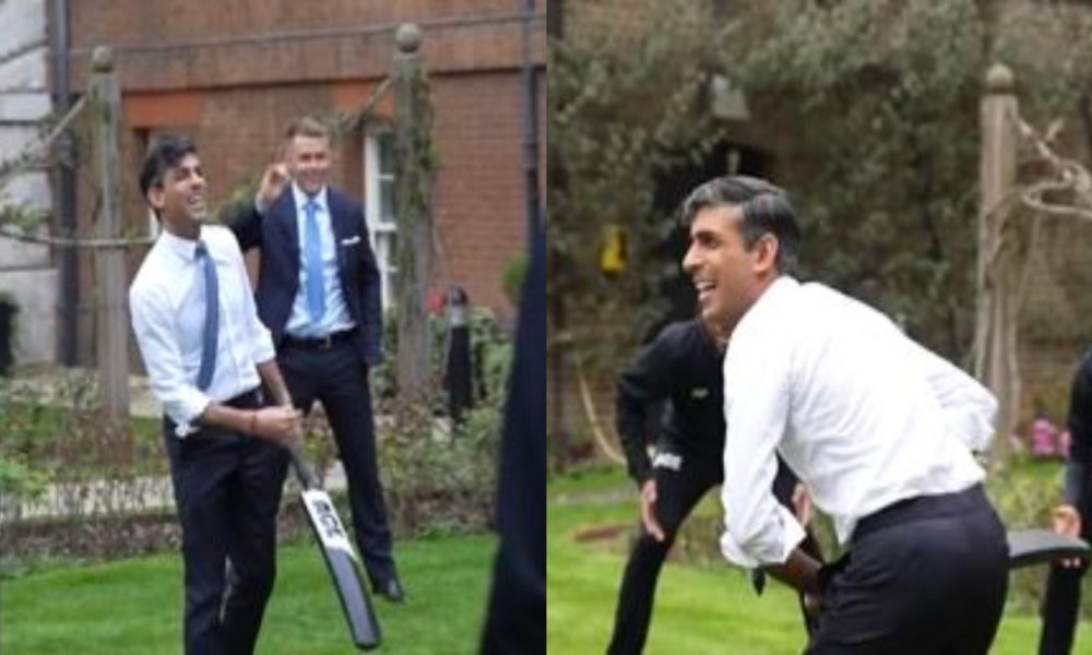 UK PM Rishi Sunak plays ‘garden cricket’ with T20 WC winning team; VIDEO of ‘hits & misses’ excites fans
