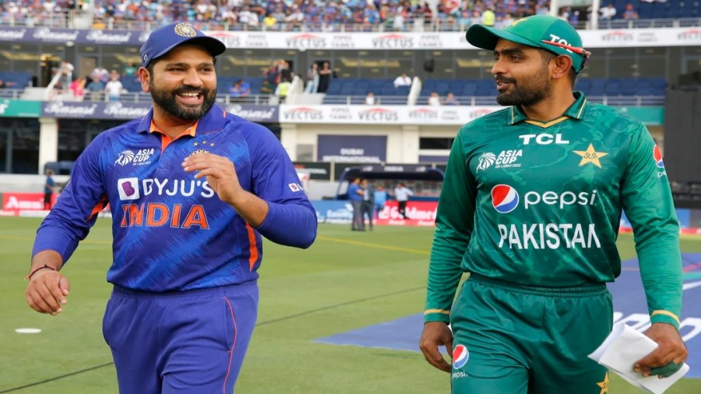 rohit and babar at toss