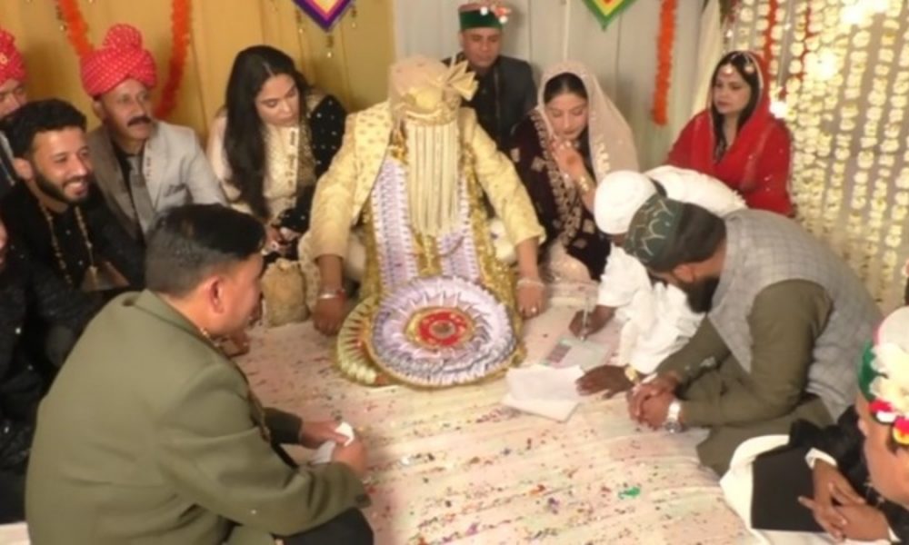 Message of religious harmony: Muslim couple married at Hindu temple premises in Shimla