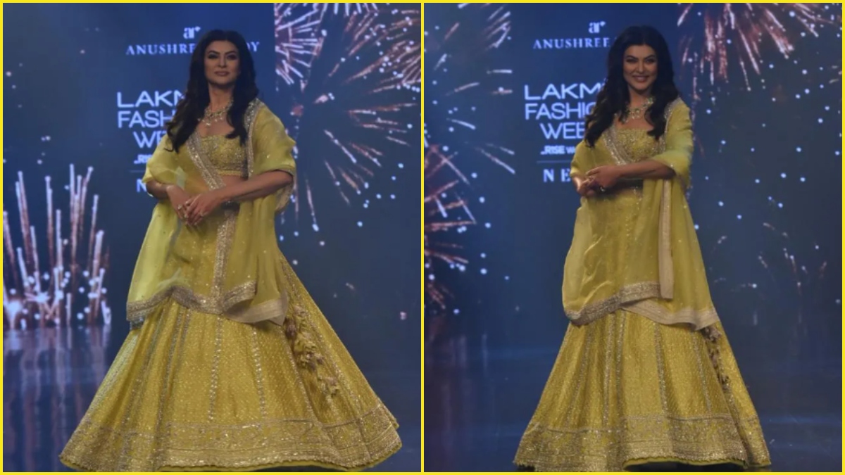 Sushmita Sen makes a comeback on ramp after suffering a massive heart attack (VIDEO)