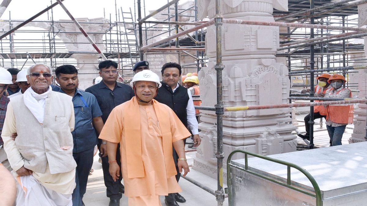 CM Yogi visits Ramlala and Hanumangarhi, takes stock of progress in Ram temple construction