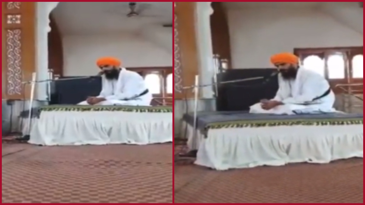 WATCH: Moments before arrest, Amritpal Singh’s gurudwara speech at Bhindranwale’s village go viral