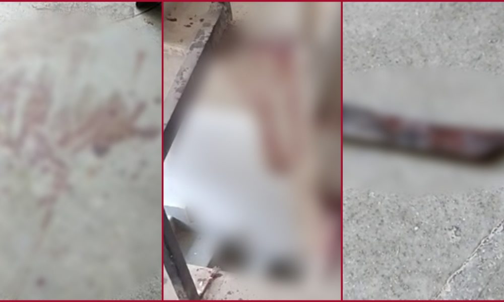 Blood stains on floor, knife, cloth found in Atiq Ahmed’s partially demolished office in Chakia (VIDEO)
