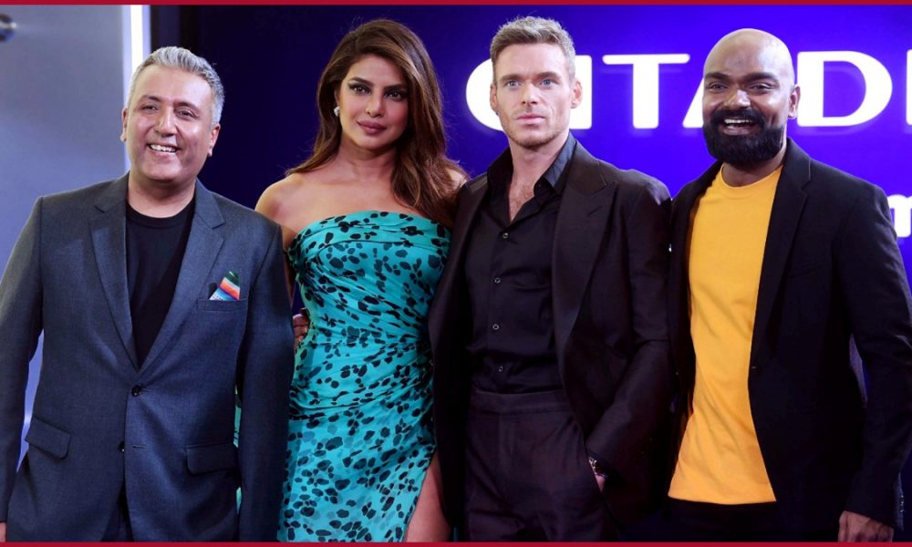 Priyanka Chopra poses with hubby Nick Jonas at ‘Citadel’ global premiere in London