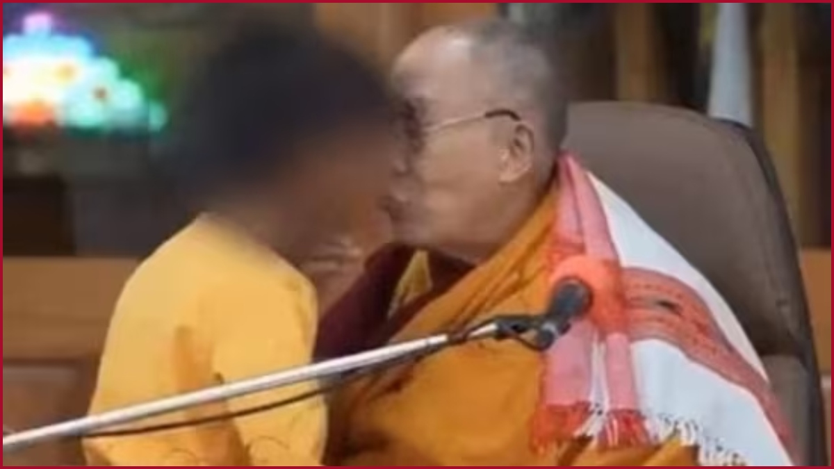 Dalai Lama’s video of kissing and asking the minor boy to “suck his tongue” goes viral; Triggers row-WATCH