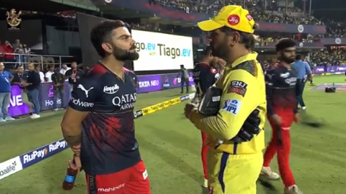 As Dhoni-Kohli chat on field after IPL clash, VIDEO of ‘reunion’ set tongues wagging