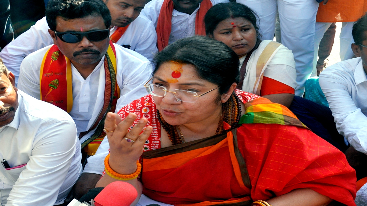 West Bengal: BJP MP Locket Chatterjee stopped from participating in Hanuman Jayanti procession in Hooghly