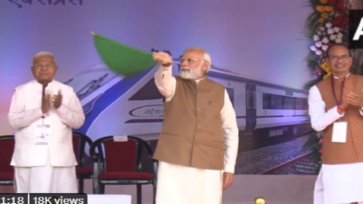 PM Modi flags off Bhopal-Delhi Vande Bharat Express train